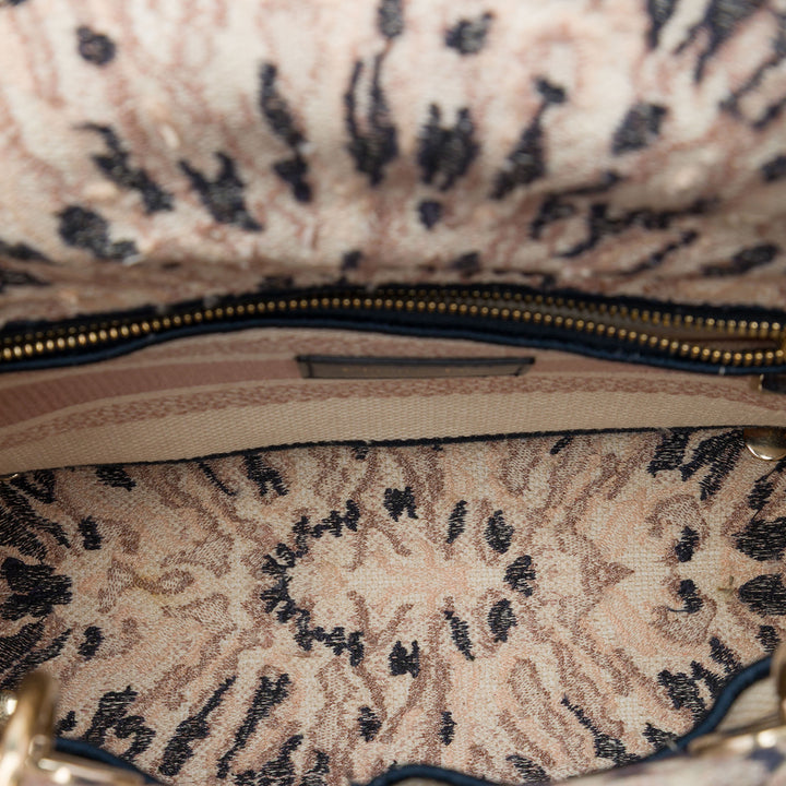 Dior Medium brodé Toile Tie Dye Lady D Lite