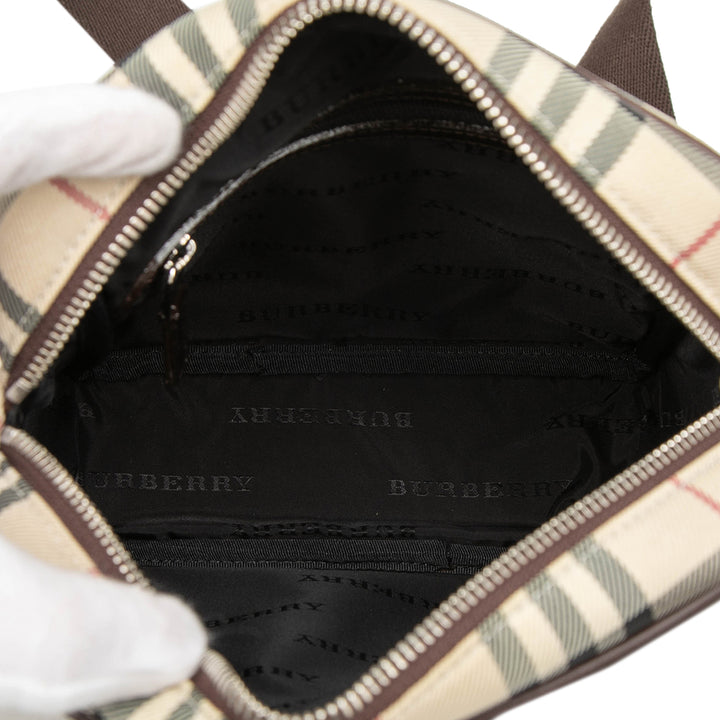 Burberry House Check Toile Sac porté croisé