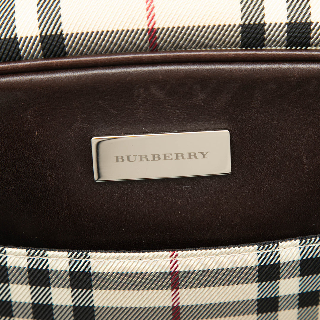 Burberry House Check Toile Sac porté croisé
