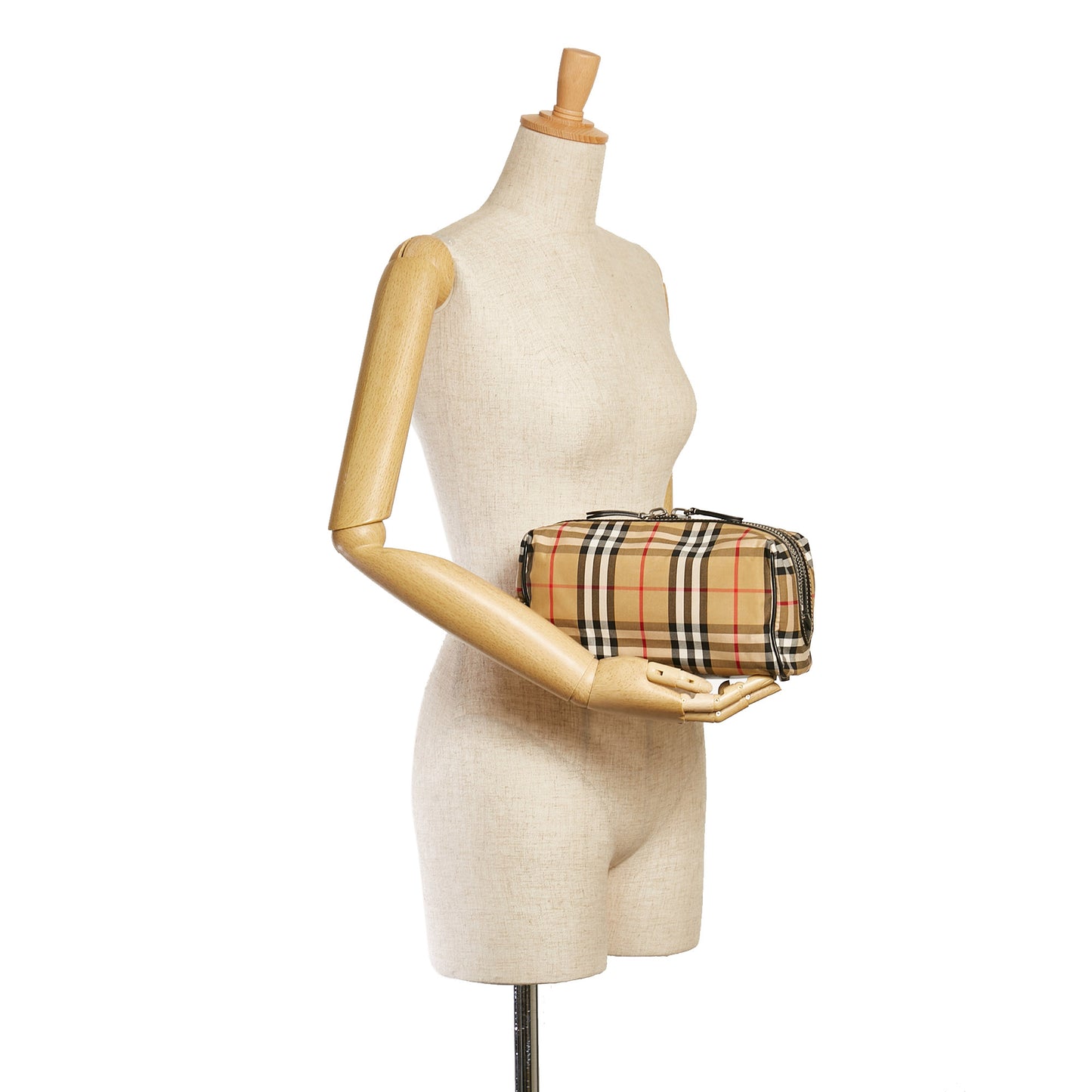 House Check Pouch Brown - Gaby Paris
