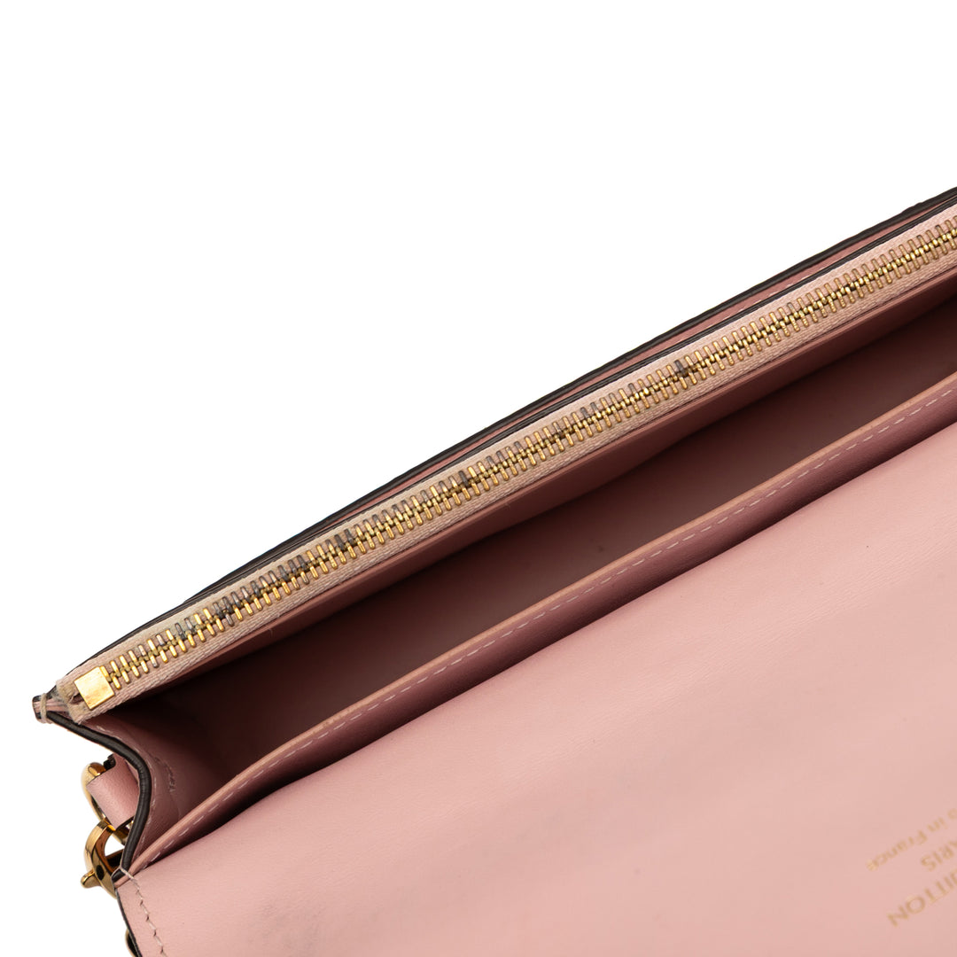 Louis Vuitton Monogram Flore Wallet On Chain Marron