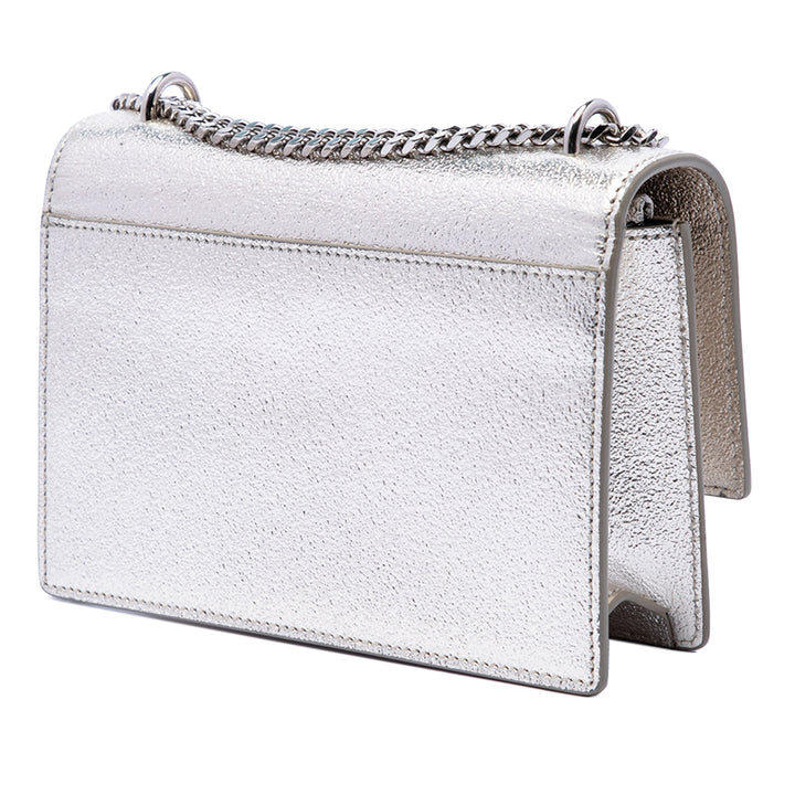 Saint Laurent Mini Metallic Cuir de veau Monogram Sunset Wallet on Chain