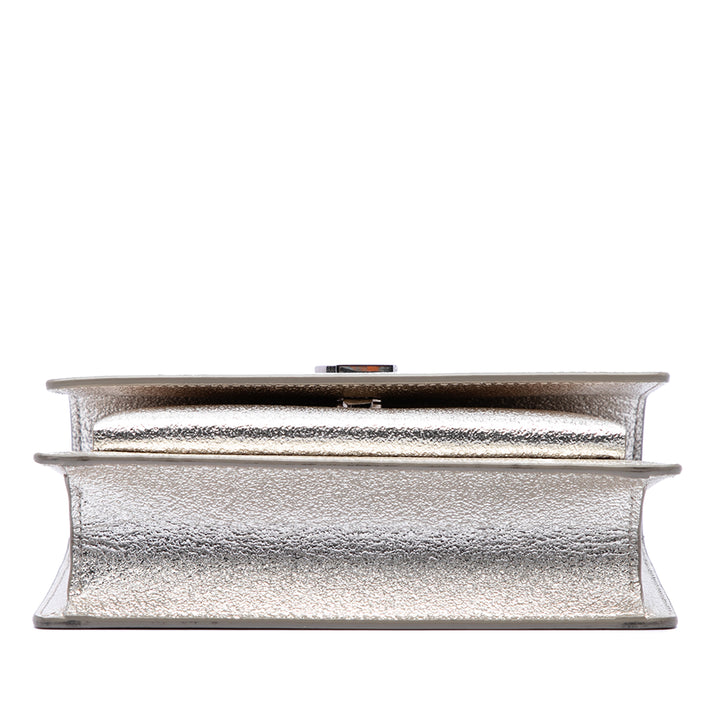 Saint Laurent Mini Metallic Cuir de veau Monogram Sunset Wallet on Chain