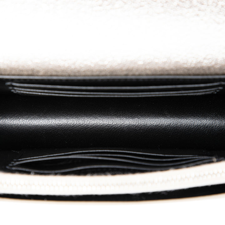 Saint Laurent Mini Metallic Cuir de veau Monogram Sunset Wallet on Chain