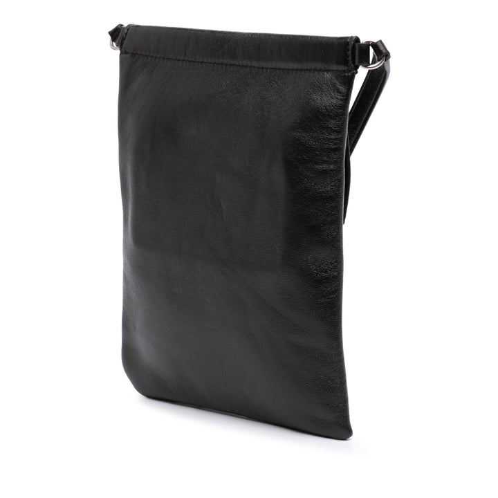 Saint Laurent Antiqued Sid Plat Sac Cuir d'agneau
