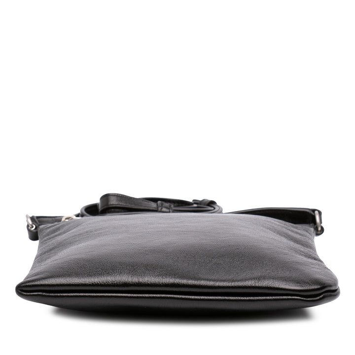 Saint Laurent Antiqued Sid Plat Sac Cuir d'agneau