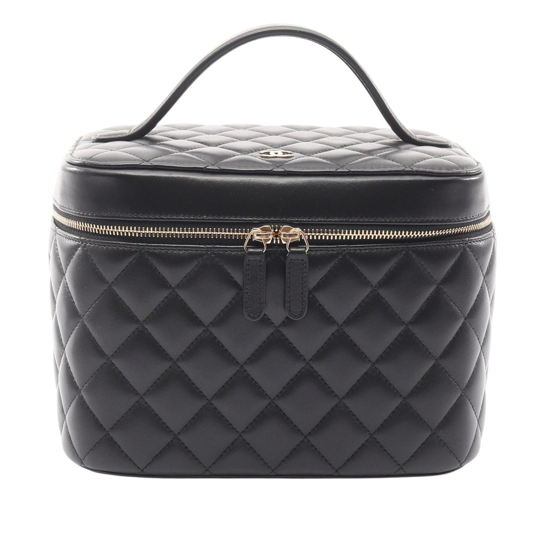 Chanel CC Matelassé Cuir d’agneau Vanity