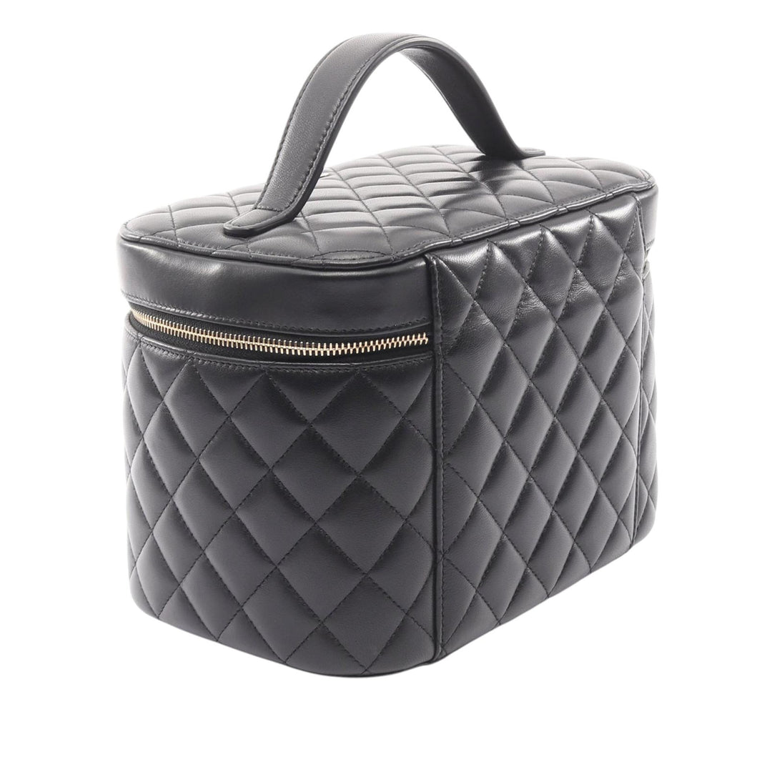 Chanel CC Matelassé Cuir d’agneau Vanity