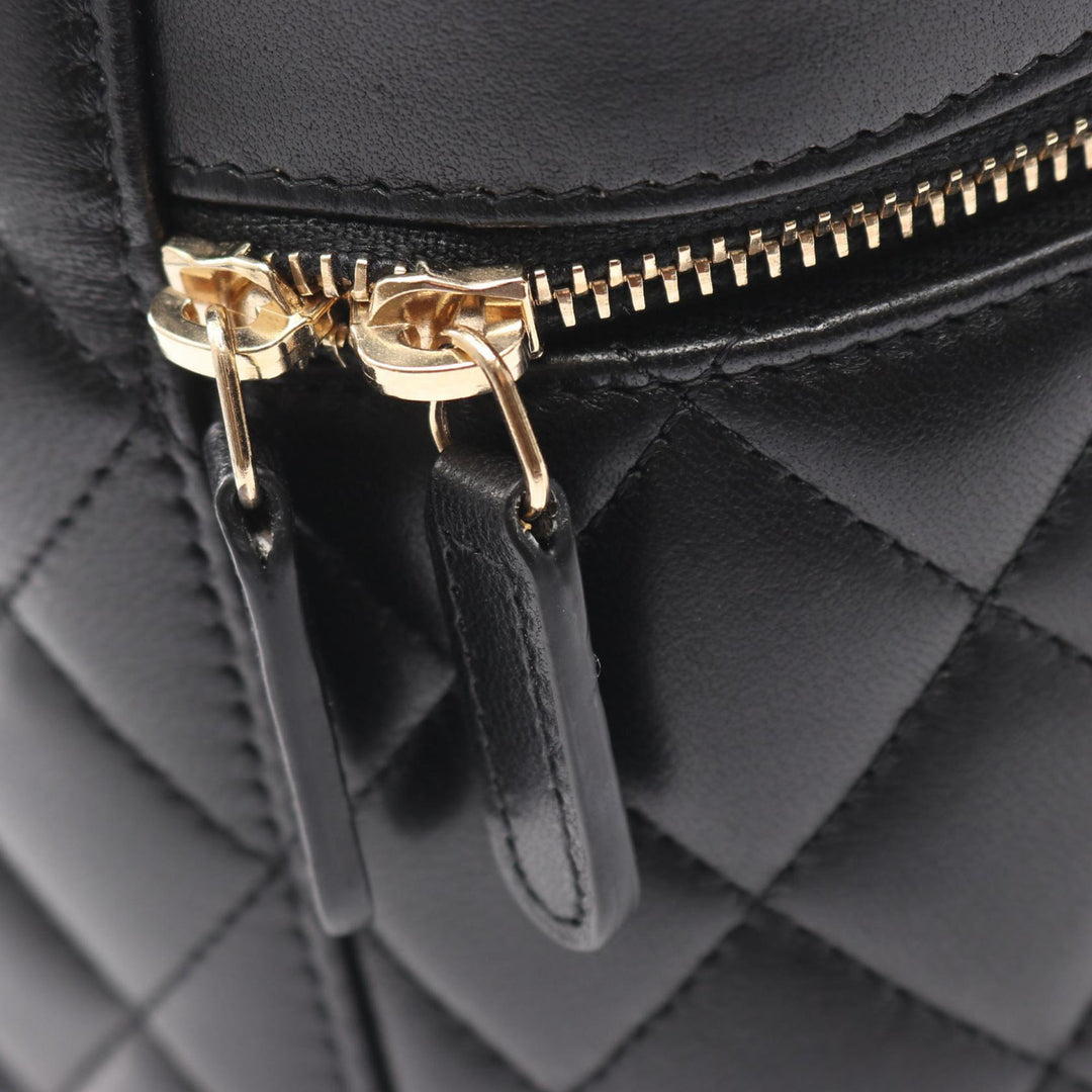 Chanel CC Matelassé Cuir d’agneau Vanity