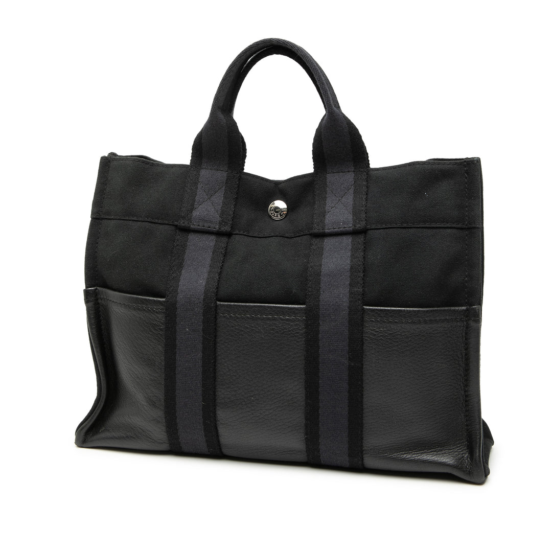 Hermès Toile et Cuir Fourre Tout PM