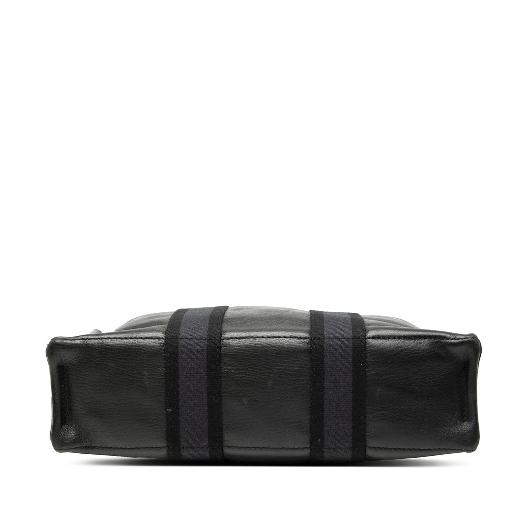 Hermès Toile et Cuir Fourre Tout PM