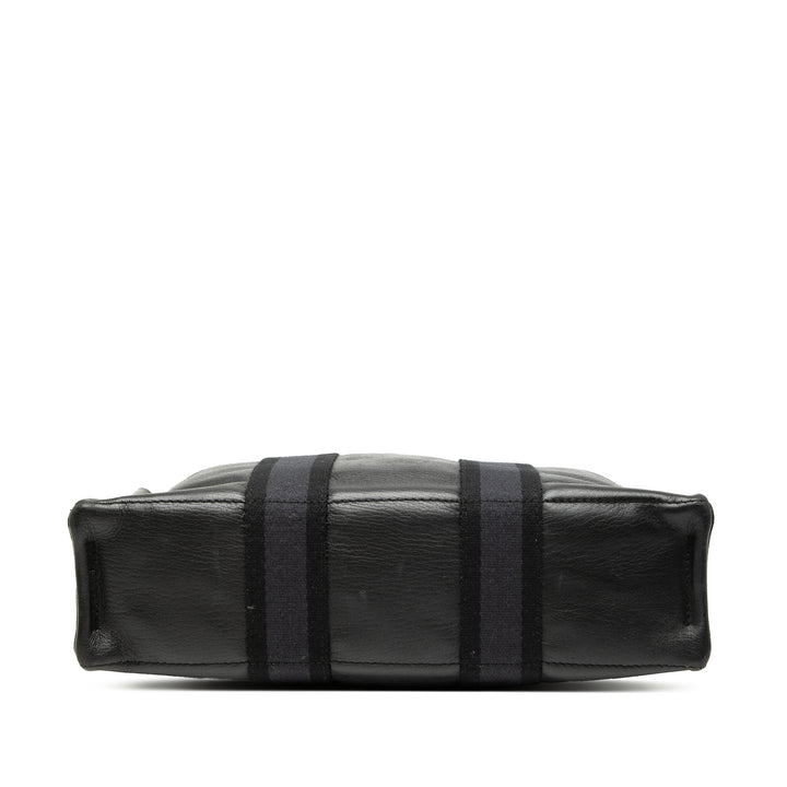 Hermès Toile et Cuir Fourre Tout PM