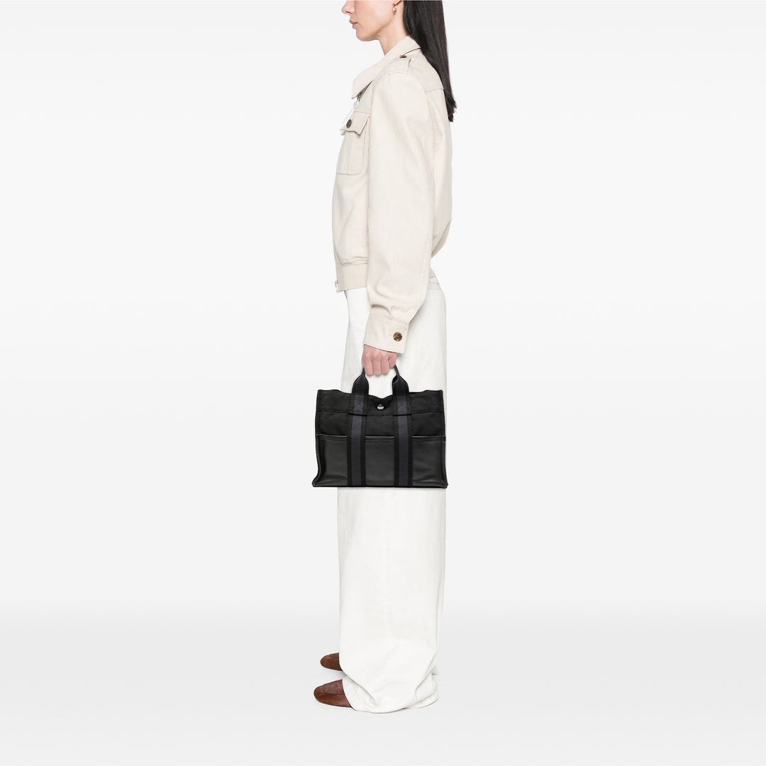 Hermès Toile et Cuir Fourre Tout PM