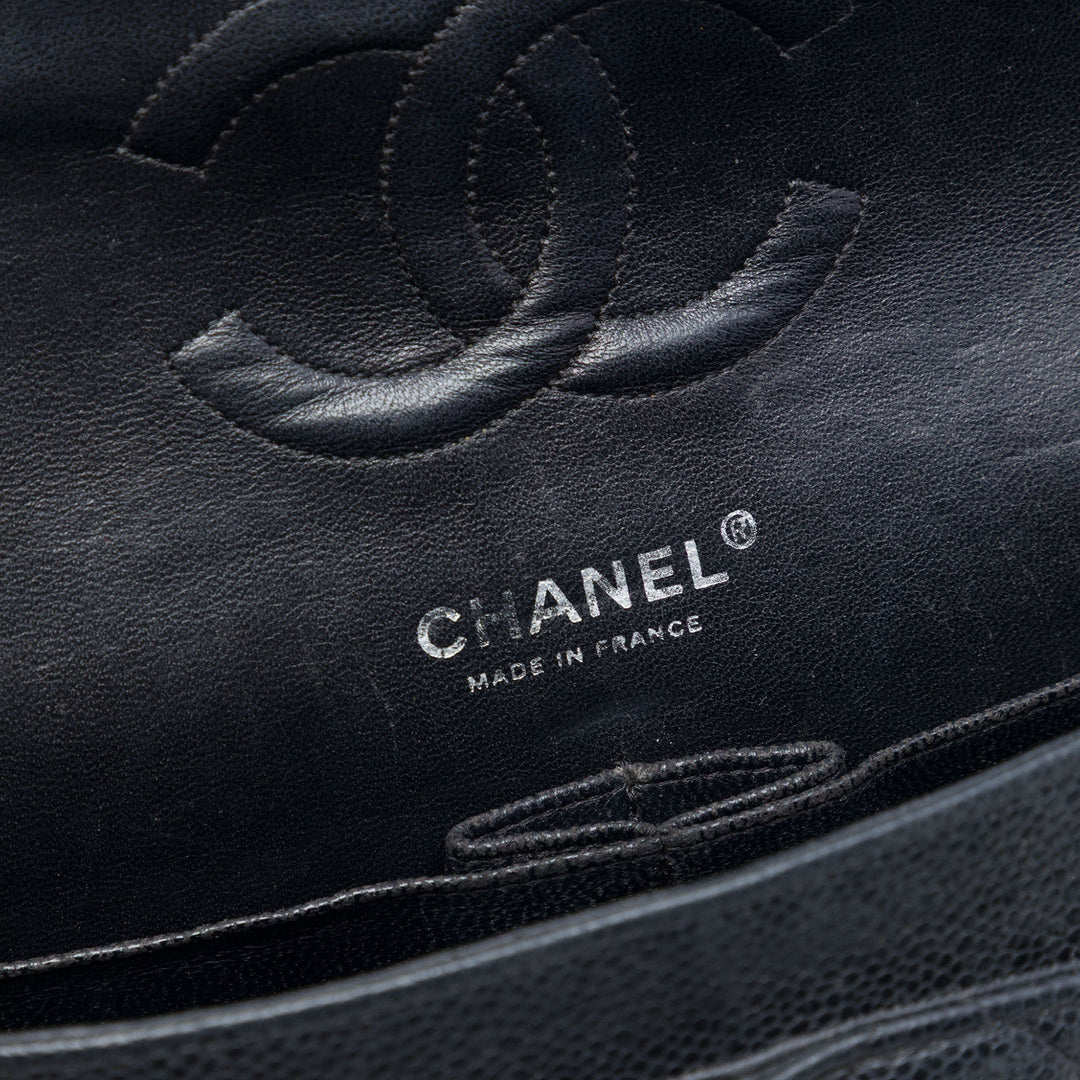 Chanel Medium Classic Caviar Double rabat