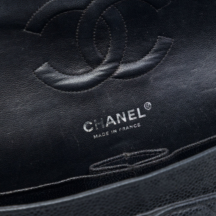 Chanel Medium Classic Caviar Double rabat
