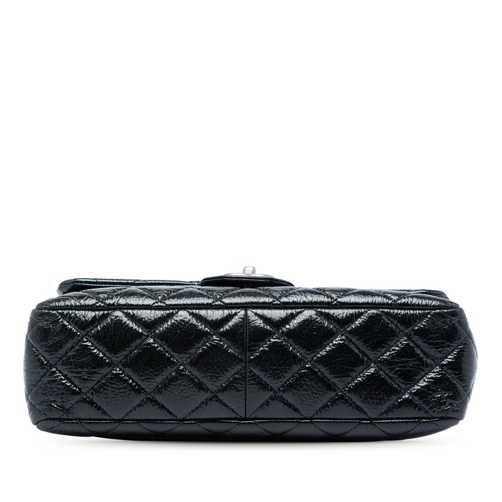 Classic froissé Rabat simple Jumbo Noir