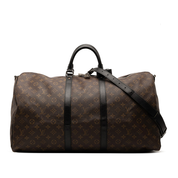 Louis Vuitton Monogram Macassar Keepall Bandouliere 55 Marron – GABY PARIS Authentique