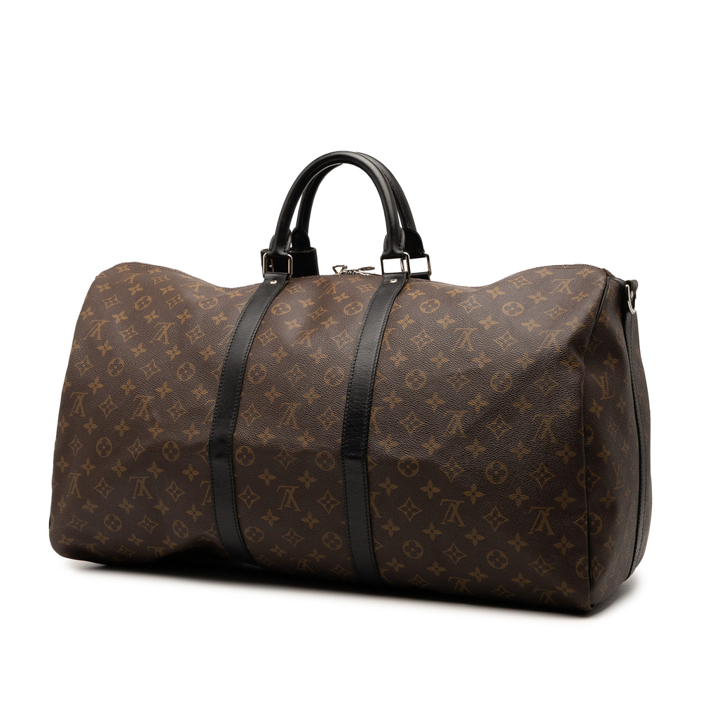 Louis Vuitton Monogram Macassar Keepall Bandouliere 55 Marron – GABY PARIS Authentique