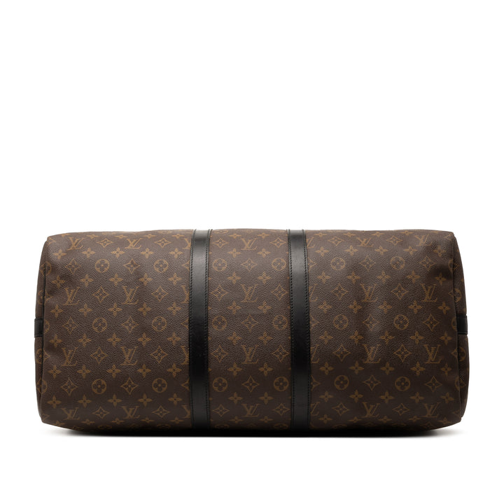 Louis Vuitton Monogram Macassar Keepall Bandouliere 55 Marron – GABY PARIS Authentique