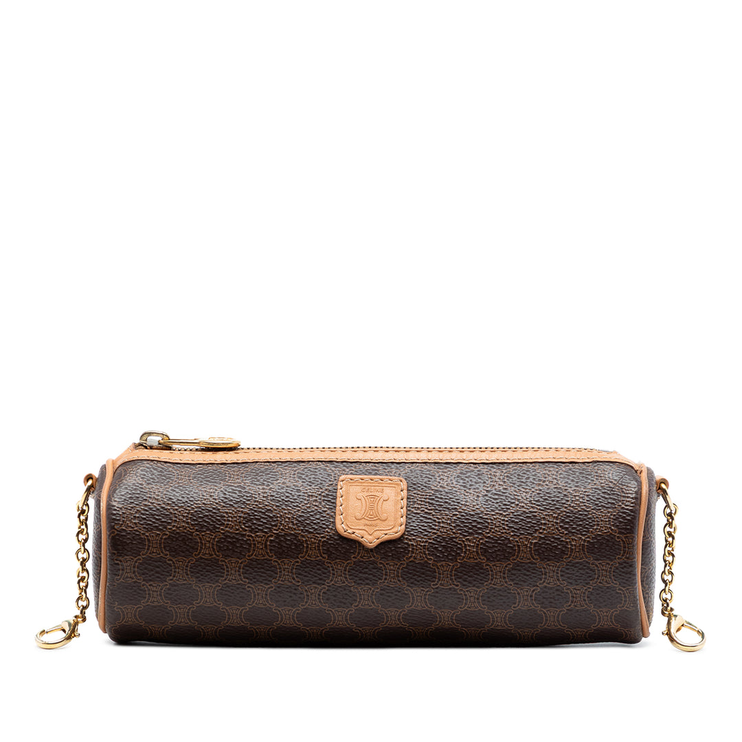 Celine Macadam Coated Toile Sac porté croisé