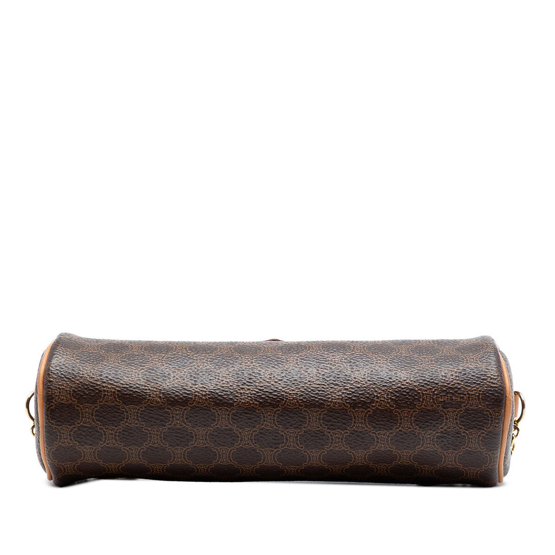 Celine Macadam Coated Toile Sac porté croisé