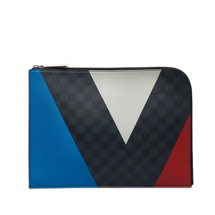 Damier Cobalt Americas Cup Pochette Jour GM Blue - Gaby Paris