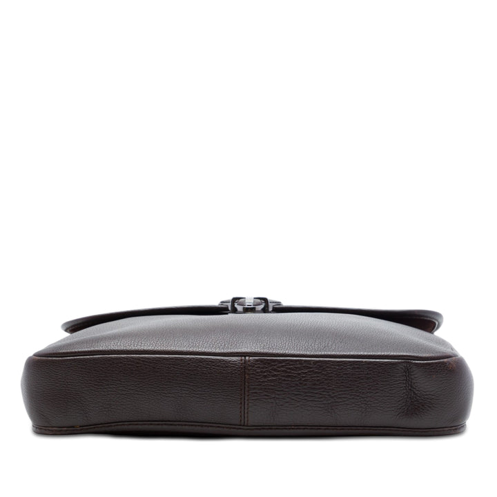 LOEWE Cuir Anagram à rabat Sac porté croisé
