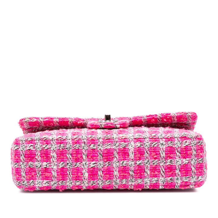 Chanel Medium Classic Tweed Double rabat Rose