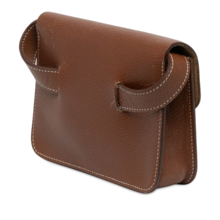 Hermès Courchevel Pochette Waist Sac Marron – vue 2 – GABY PARIS
