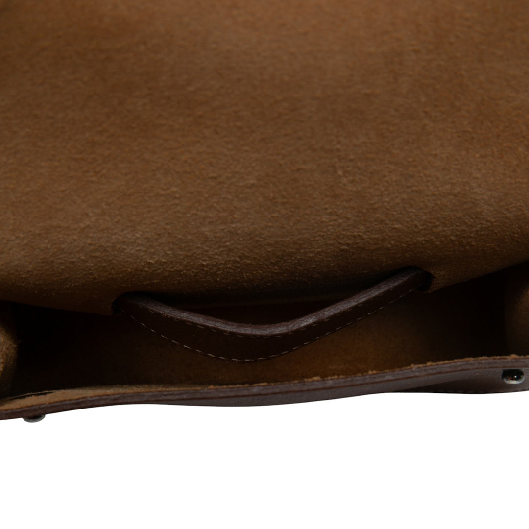 Hermès Courchevel Pochette Waist Sac Marron – vue 4 – GABY PARIS