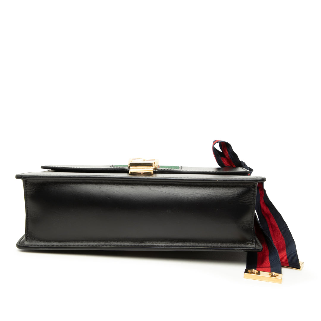 Web Sylvie Sac Petit Cuir de veau Noir
