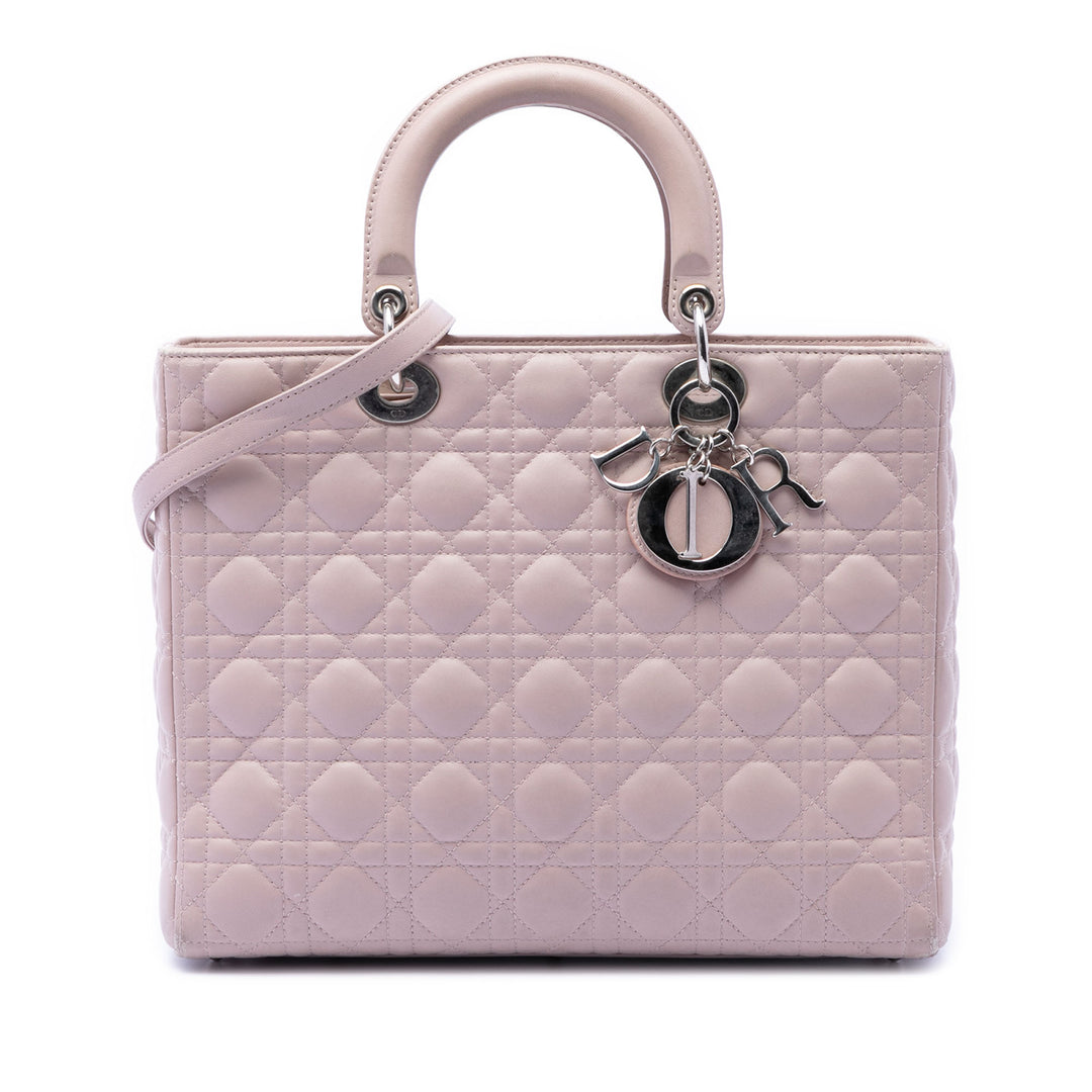 Dior Large Cuir d’agneau Cannage Lady Dior