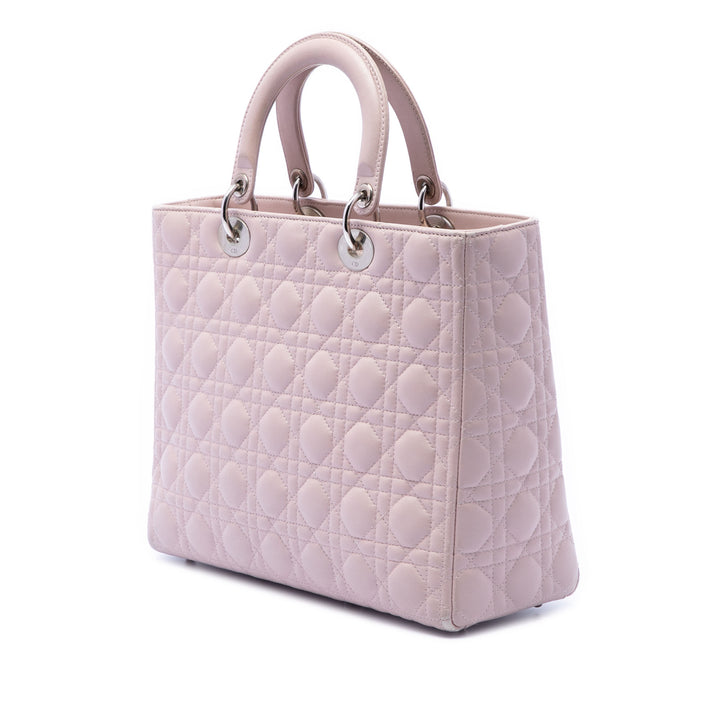 Dior Large Cuir d’agneau Cannage Lady Dior