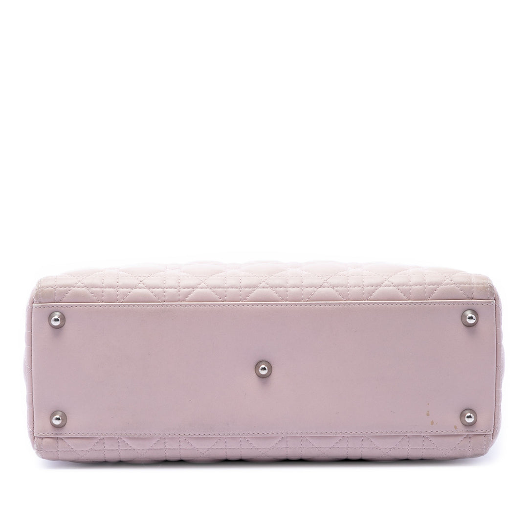 Dior Large Cuir d’agneau Cannage Lady Dior