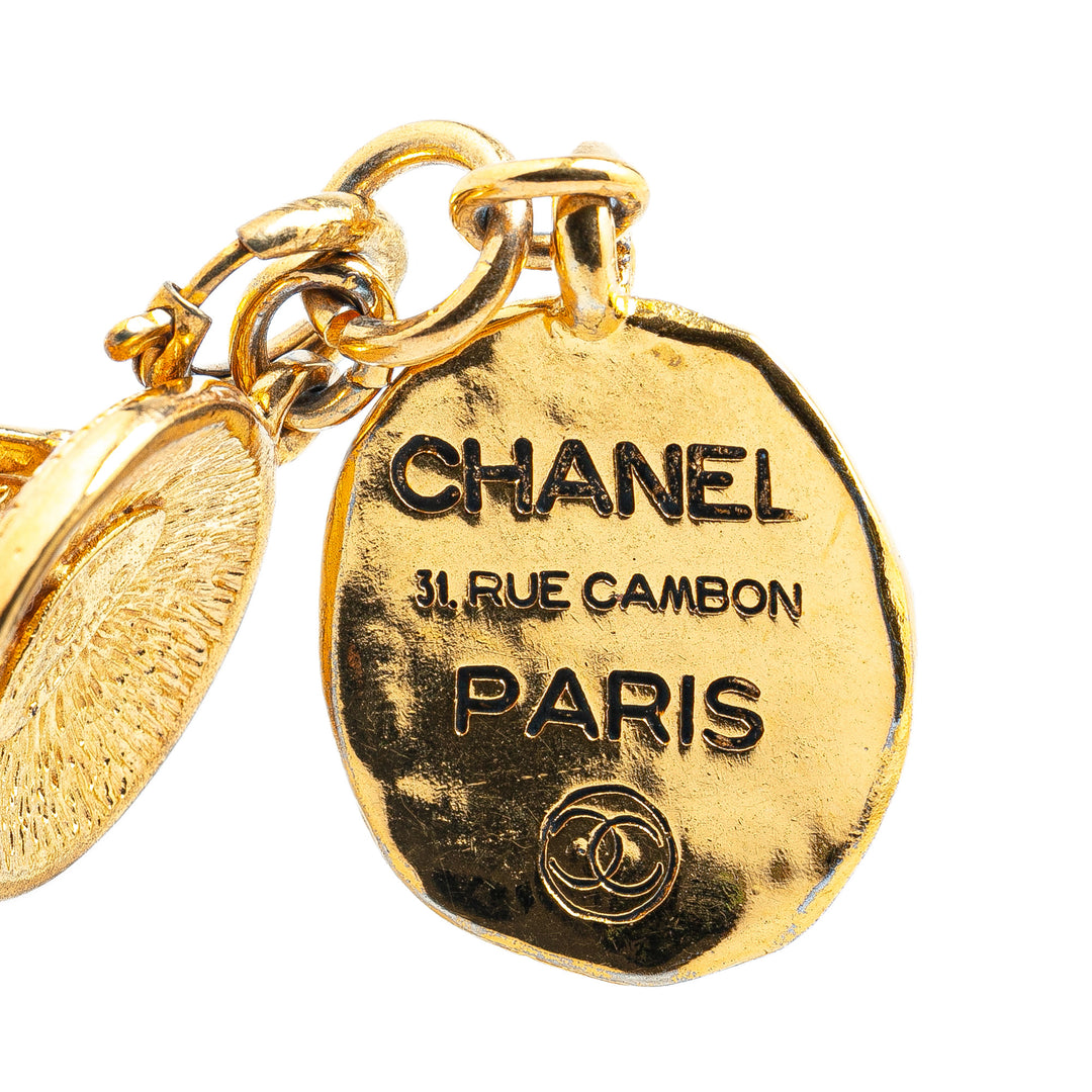 Chanel Gold Plated CC Medallion Bracelet Gold - GABY PARIS