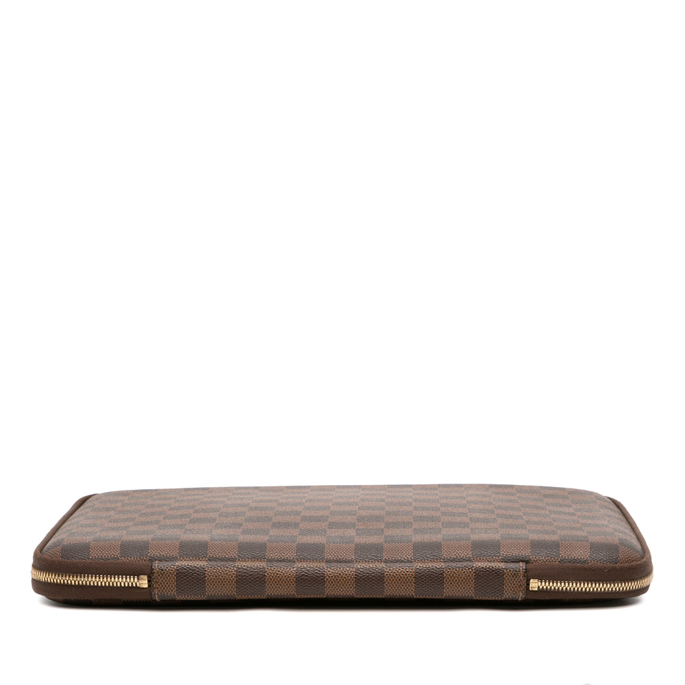 Damier Ebene Horizon Laptop Sleeve Brown - Gaby Paris