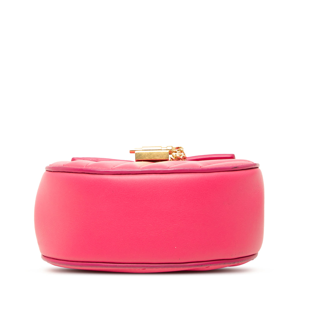 Chloé Sac à main Matelassé Drew Bijou Nano Rose – vue 3 – GABY PARIS
