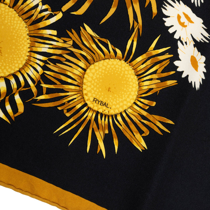 Hermès Fleurs et Carlines Soie Foulard 90