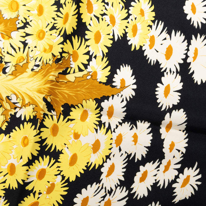 Hermès Fleurs et Carlines Soie Foulard 90