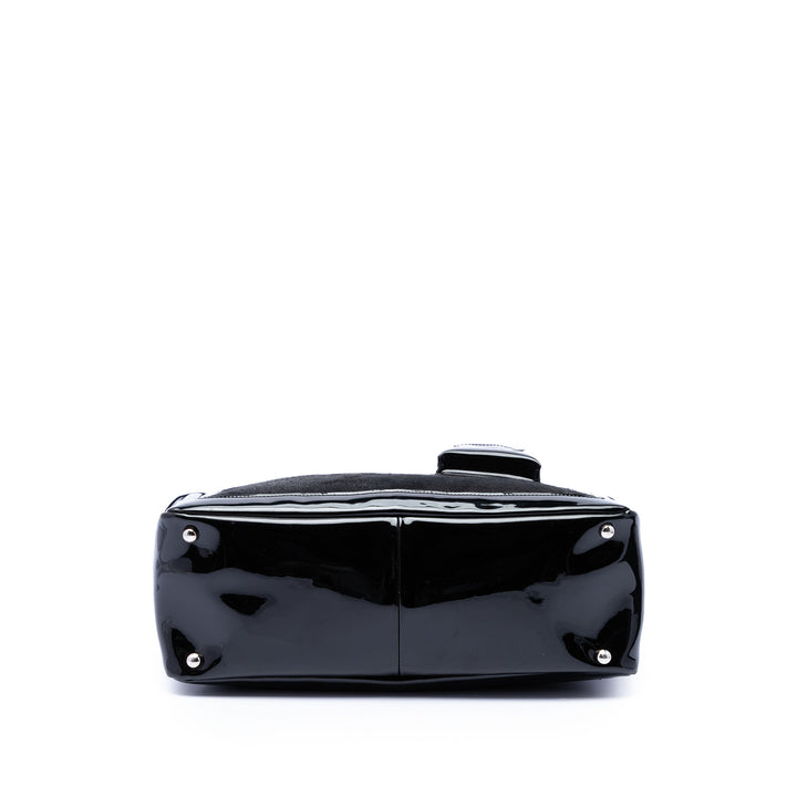 Chanel Pony Hair et Cuir verni Mademoiselle Turnlock Cabas