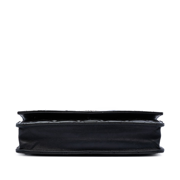 Chanel CC Matelassé Cuir verni Brilliant Wallet on Chain