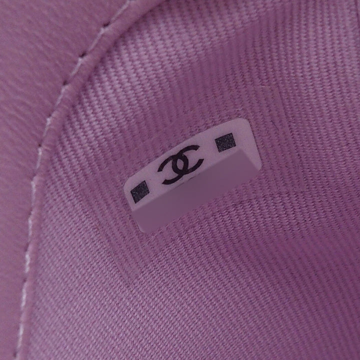 Chanel Micro brillant Cuir d’agneau 31 Pochette avec chaîne