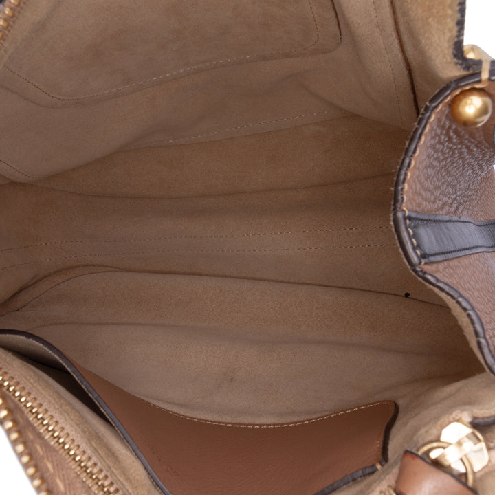 Small Grained Calfskin Hayley Hobo Brown - Gaby Paris