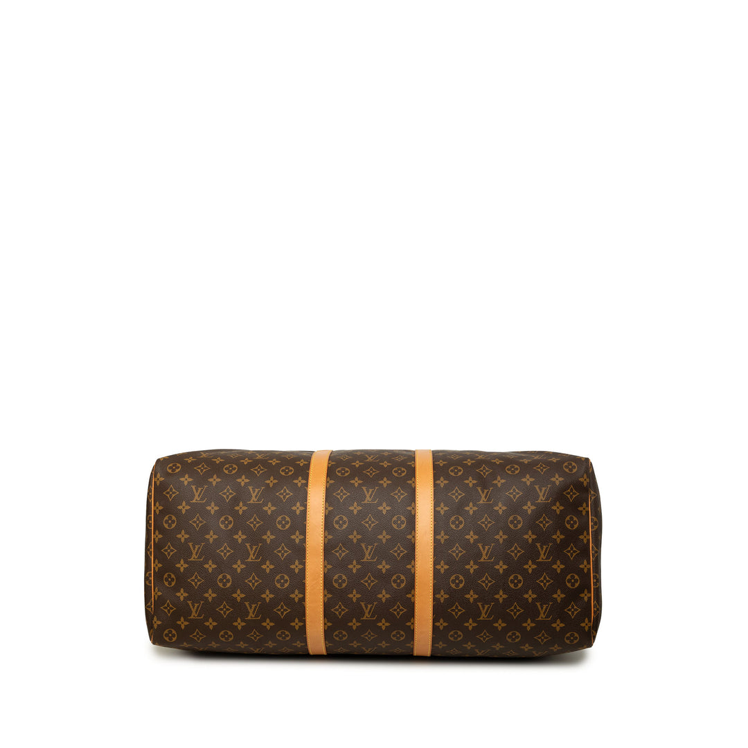 Louis Vuitton Sac de voyage Keepall 60 Monogram Marron – vue 3 – GABY PARIS