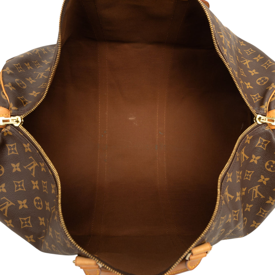 Louis Vuitton Sac de voyage Keepall 60 Monogram Marron – vue 4 – GABY PARIS