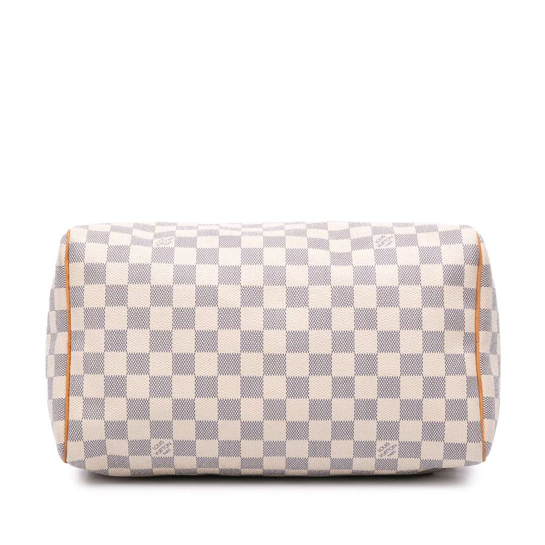 Damier Azur Speedy 30 White - Gaby Paris