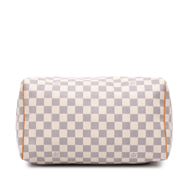 Damier Azur Speedy 30 White - Gaby Paris