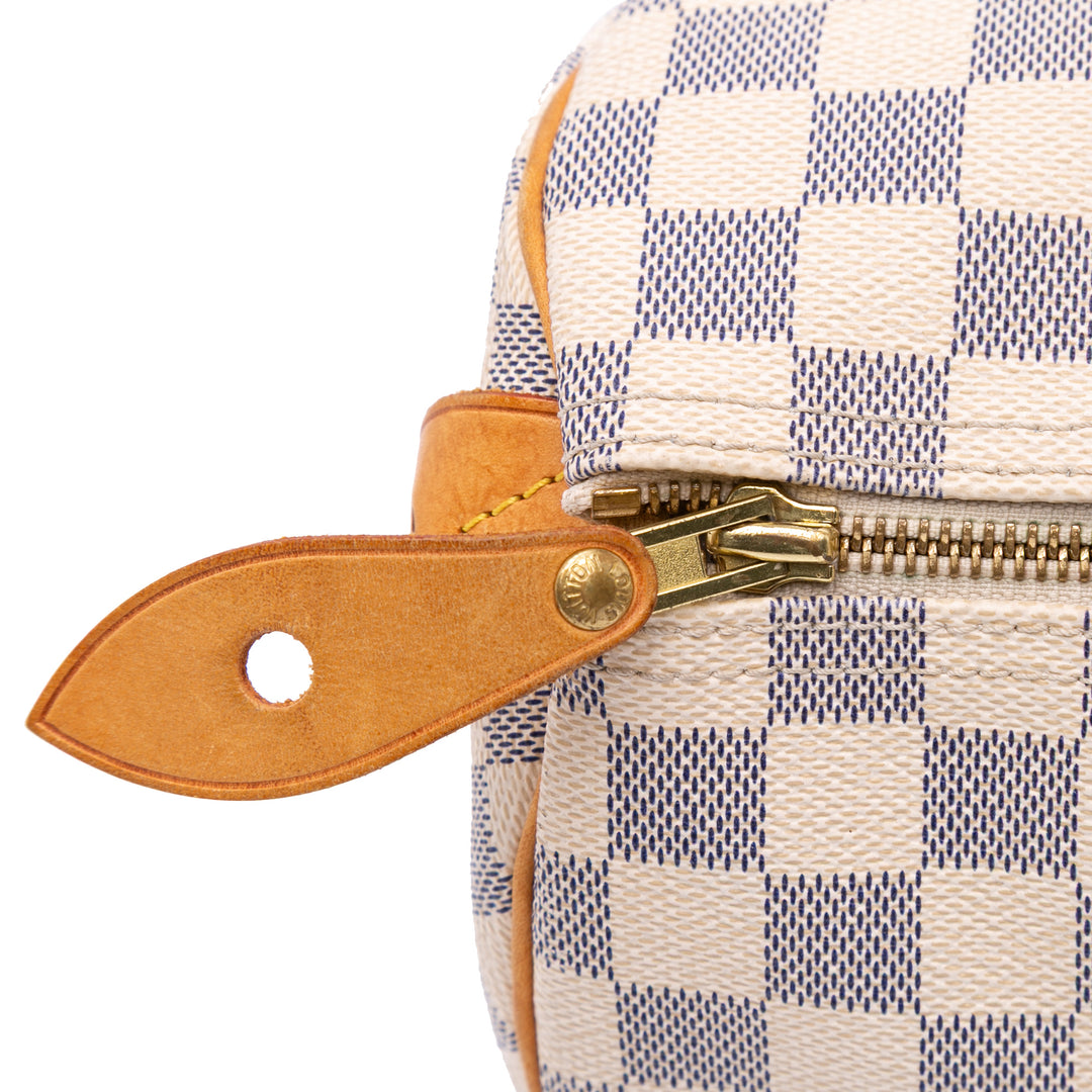 Damier Azur Speedy 30 White - Gaby Paris