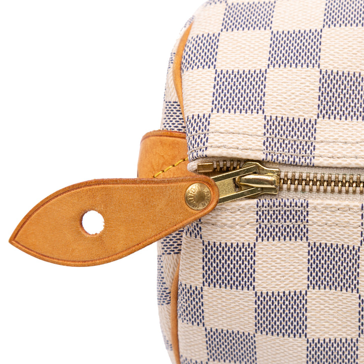Damier Azur Speedy 30 White - Gaby Paris