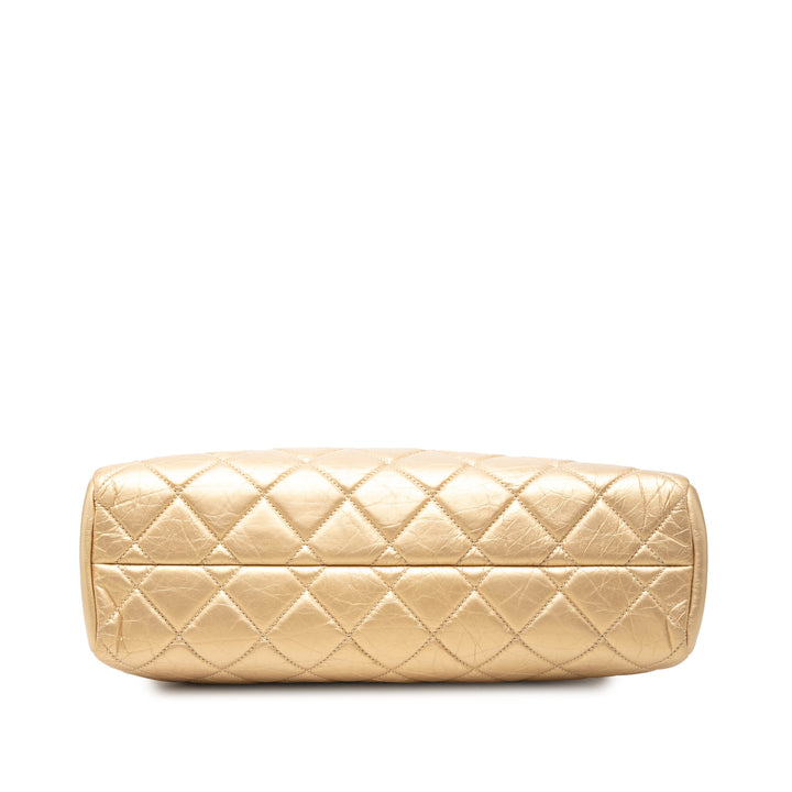 Chanel Medium vieilli Cuir de veau Just Mademoiselle Bowling Sac